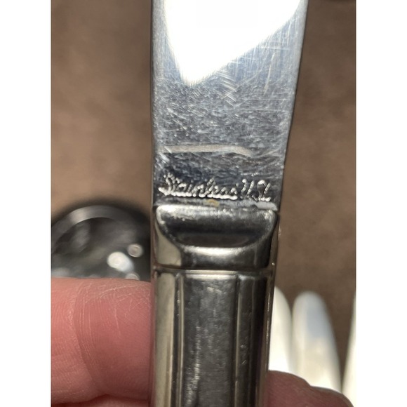 17 Bundle Lot Misc Silverware Spoons Fork Knives Stainless Steel Various - Picture 3 of 8